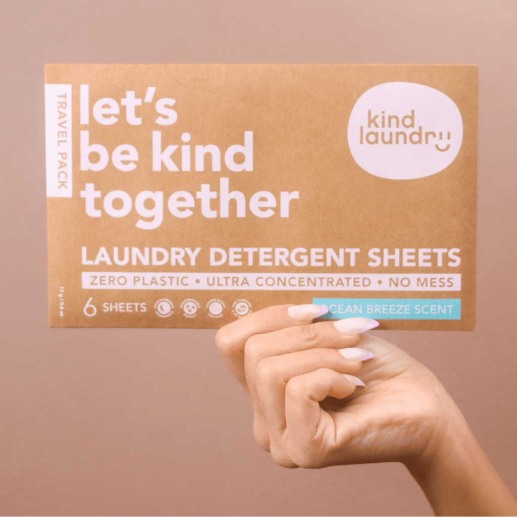 Kind Laundry Laundry Accessory Kind Laundry - Laundry Detergent Sheets Travel Pack 6 ct. Kind Laundry Detergent Sheets | Natural Laundry Detergent | Sensitive Skin Detergent
