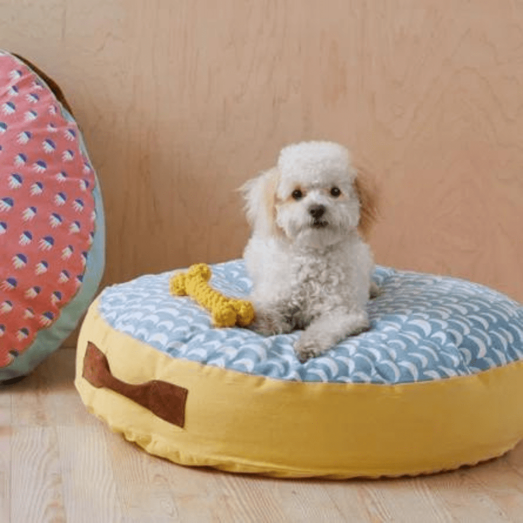 Magenta Dog Bed Modern Pet Bed Surfs Up Magenta x Hello!Lucky | Modern Pet Bed