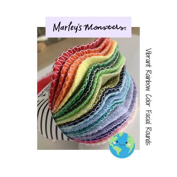Marley's Monsters Facial Rounds Marley's Monster Reusable Facial Rounds | Reusable Makeup Remover Pads | Reusable Cotton Rounds