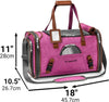 Mr. Peanut's Pet Carrier Mr. Peanut's Gold Series Airline Capable Pet Carrier: Rosa | Pink Pet Carrier Bag