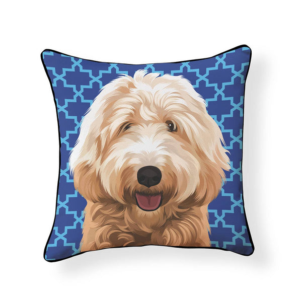 Naked Decor Home Decor Naked Decor Goldendoodle Pillow | Goldendoodle Accent Pillow