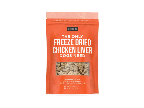 Natural Rapport Dog Health Natural Rapport Freeze Dried Chicken Liver Dog Treats | Healthy Dog Treats