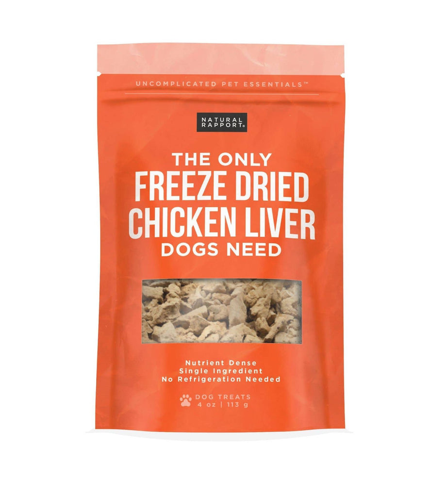 Natural Rapport Dog Health Natural Rapport Freeze Dried Chicken Liver Dog Treats | Healthy Dog Treats