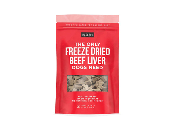 Natural Rapport Dog Treats Natural Rapport Freeze Dried Beef Liver Treats | Freeze Dried Healthy Treats