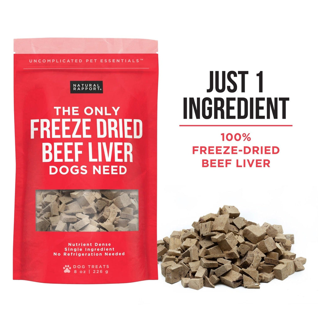 Natural Rapport Dog Treats Natural Rapport Freeze Dried Beef Liver Treats | Freeze Dried Healthy Treats