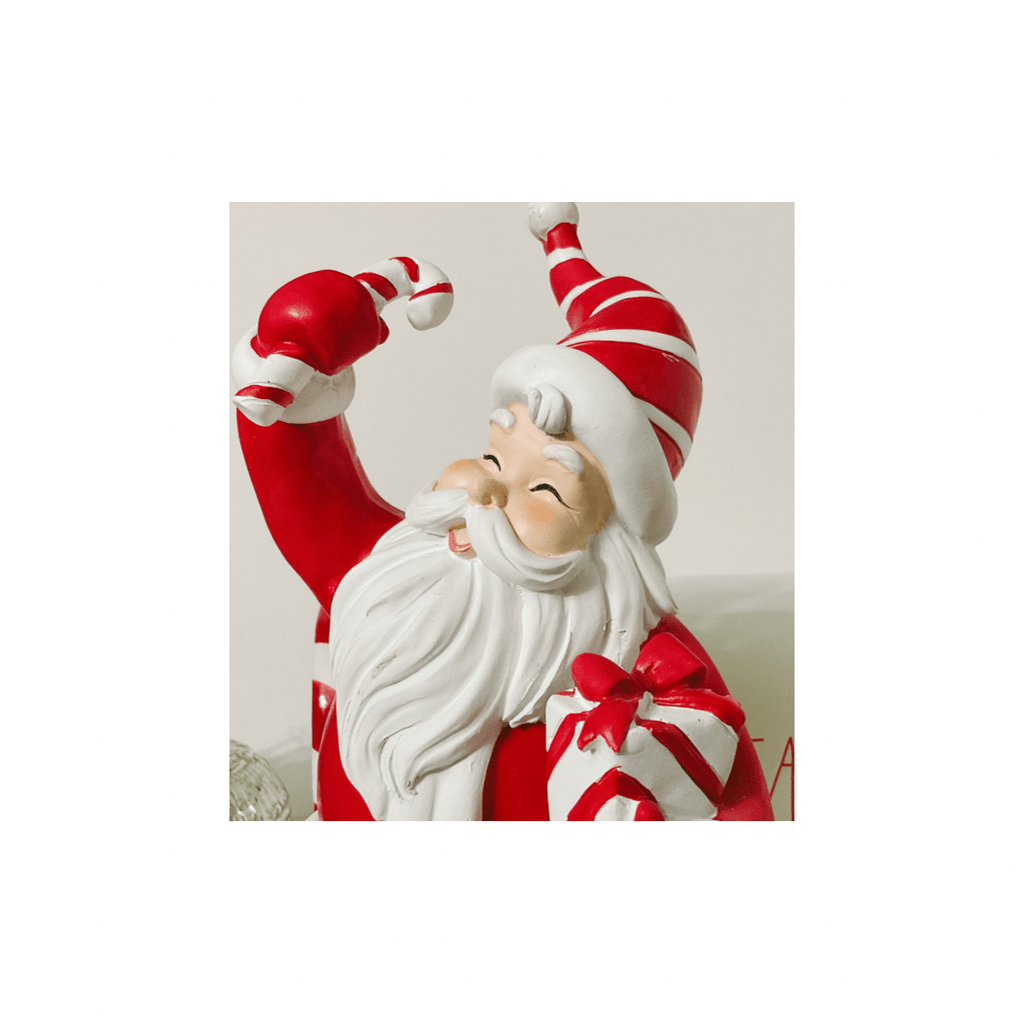 nevsher lior Seasonal & Holiday Decorations Candy Cane Santa with Present