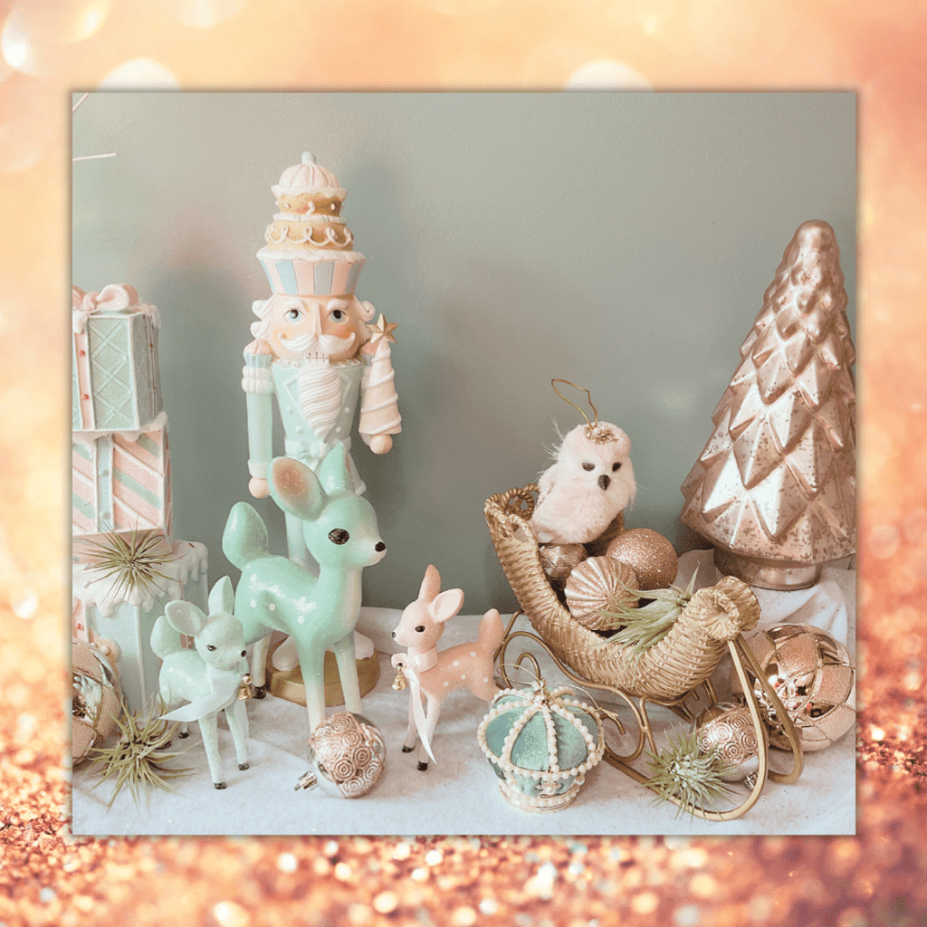 nevsher lior Seasonal & Holiday Decorations Feathered Pink and White Jeweled Owl