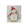 nevsher lior Seasonal & Holiday Decorations Gingerbread Snowman Candy Cane Style with Pink Cupcake