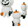 nevsher lior Seasonal & Holiday Decorations Large 15" Mummy Trick or Treater | Large 14.5"Pumpkin Dracula Trick or Treaters | Halloween Mummy and Dracula Pumpkin