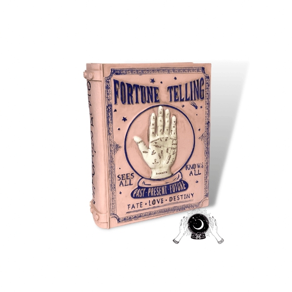 nevsher lior Seasonal & Holiday Decorations Pink Fortune Telling Book | Pink Large Palm Reading Decor | Palmistry