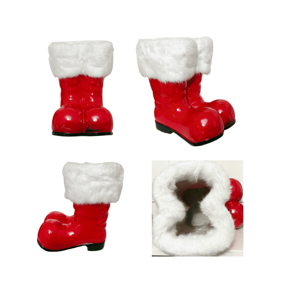 nevsher lior Seasonal & Holiday Decorations Santa Boots with Fur Tops