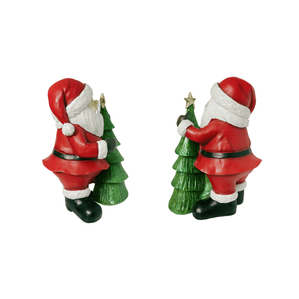 nevsher lior Seasonal & Holiday Decorations Vintage Santa with Tall Tree