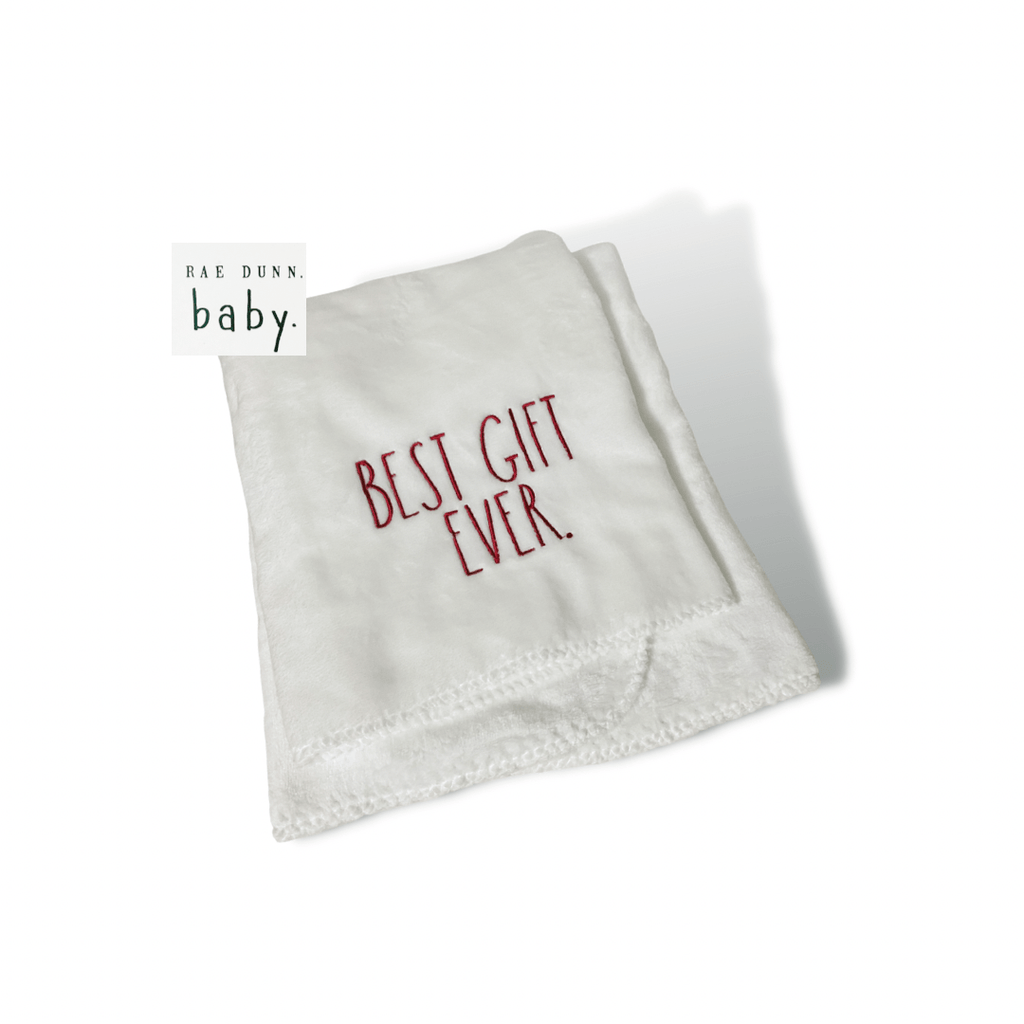 Rae Dunn Blankets Rae Dunn Baby Blanket Soft Plush Best Gift Ever | Baby Holiday Blanket