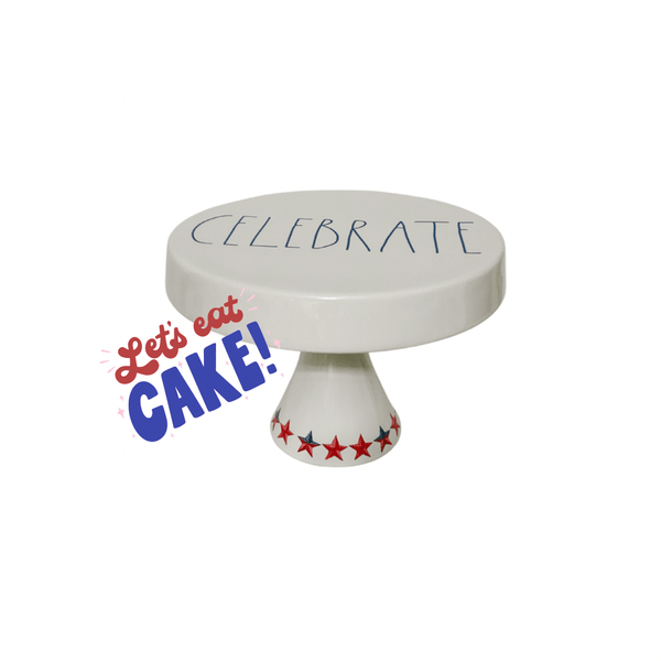 Rae Dunn Cake Stand Rae Dunn Cake Stand "Celebrate"