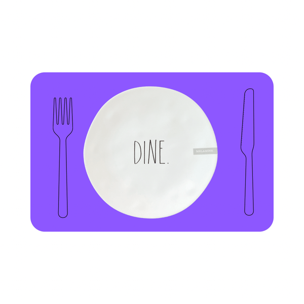 Rae Dunn Dinner Plates Rae Dunn Melamine Dinner Plate "Dine"