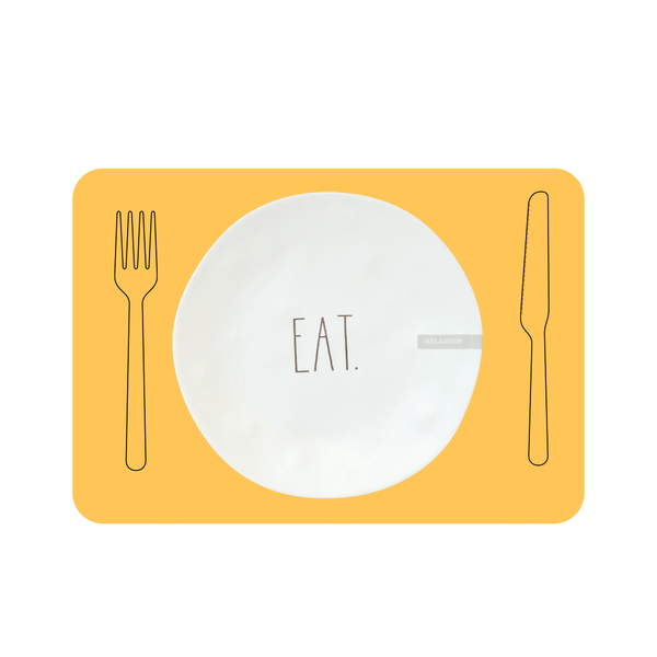 Rae Dunn Dinner Plates Rae Dunn Melamine Dinner Plate "EAT"