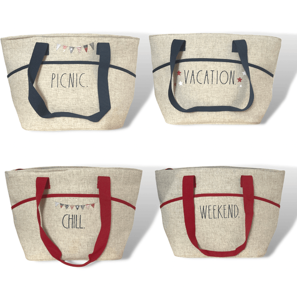 Rae Dunn Food and Beverage Carriers Rae Dunn Cooler Bag | Insulated Cooler Tote Bag | Picnic Tote