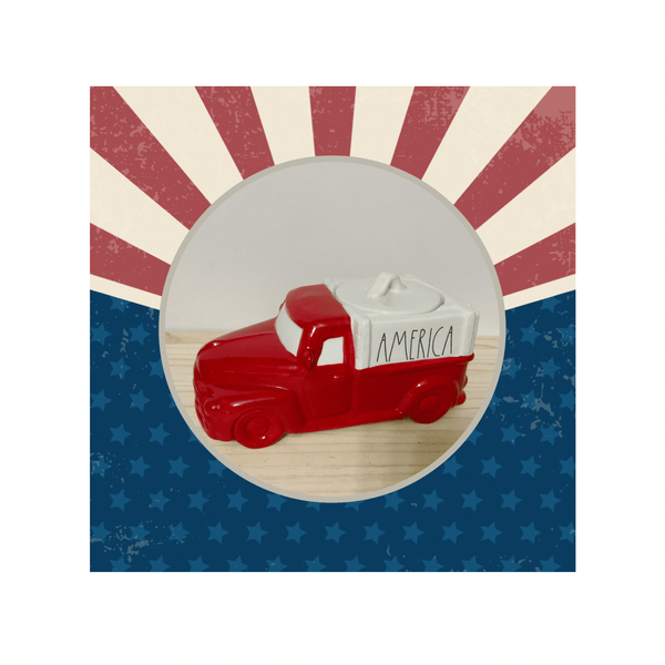 Rae Dunn Food Storage Containers Rae Dunn "America" Red Truck - OG Piece!