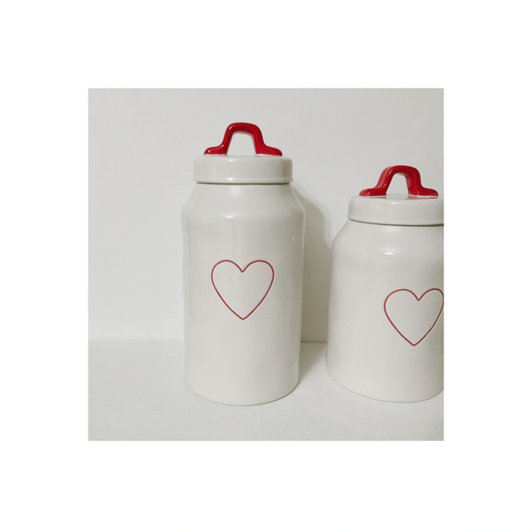Rae Dunn Food Storage Containers Rae Dunn Love Heart Canister Skinny