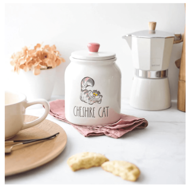 Rae Dunn Food Storage Containers The Disney Collection by Rae Dunn Alice in Wonderland Cheshire Cat Canister with Icon