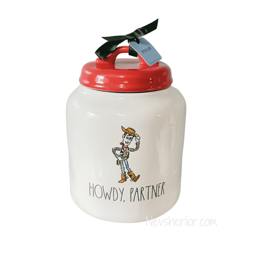 Rae Dunn Food Storage Containers The Disney Collection by Rae Dunn Toy Story Howdy Cookie Jar with Woody Icon