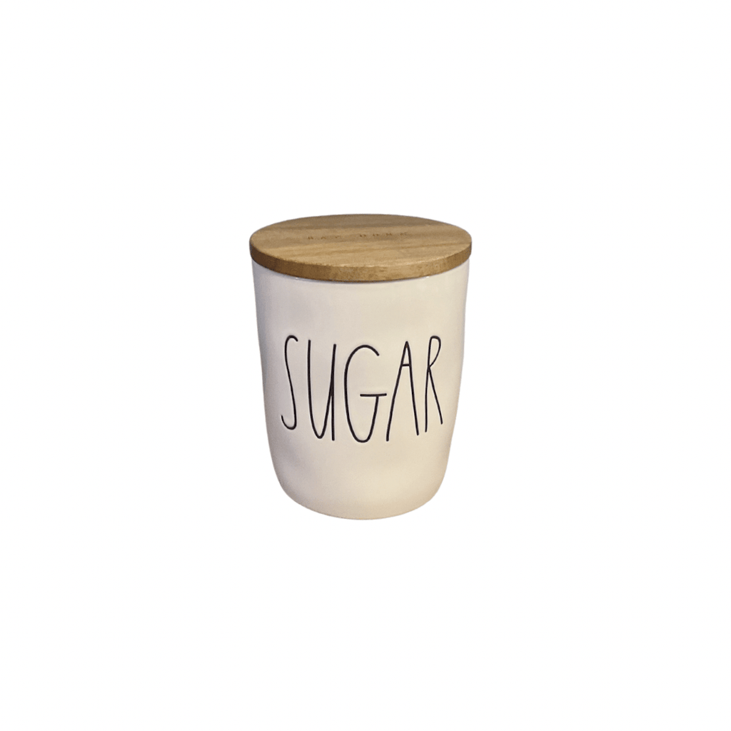 Rae Dunn Food Storage Containers Wood Top Canister Sugar | Rae Dunn Sugar Small Cellar