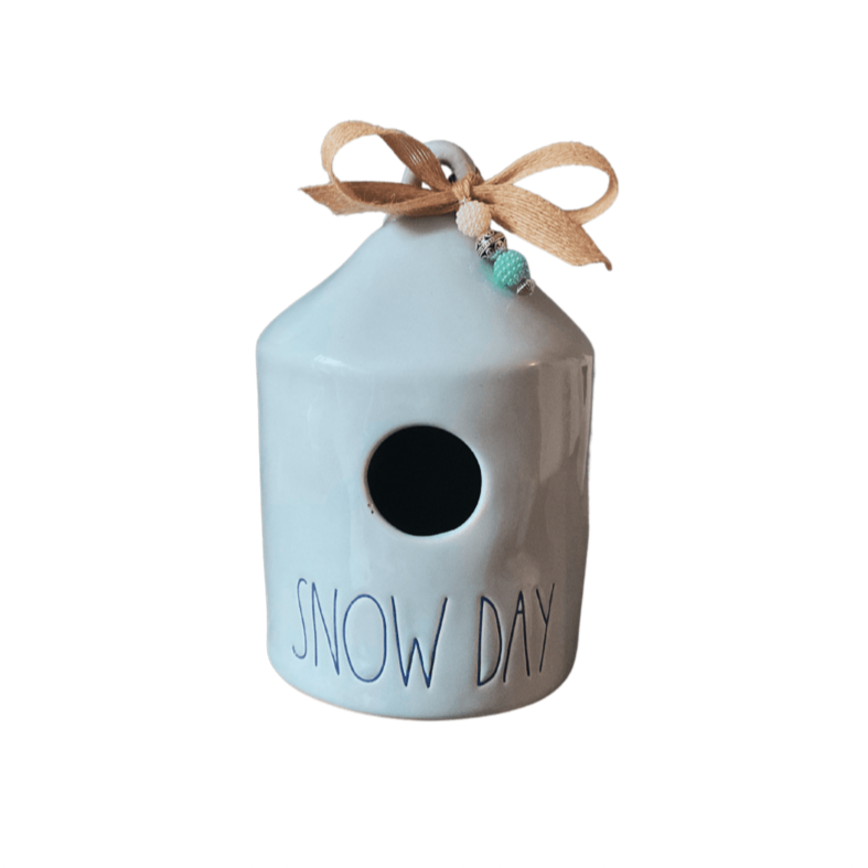 Rae Dunn Home Accents SNOW DAY Birdhouse