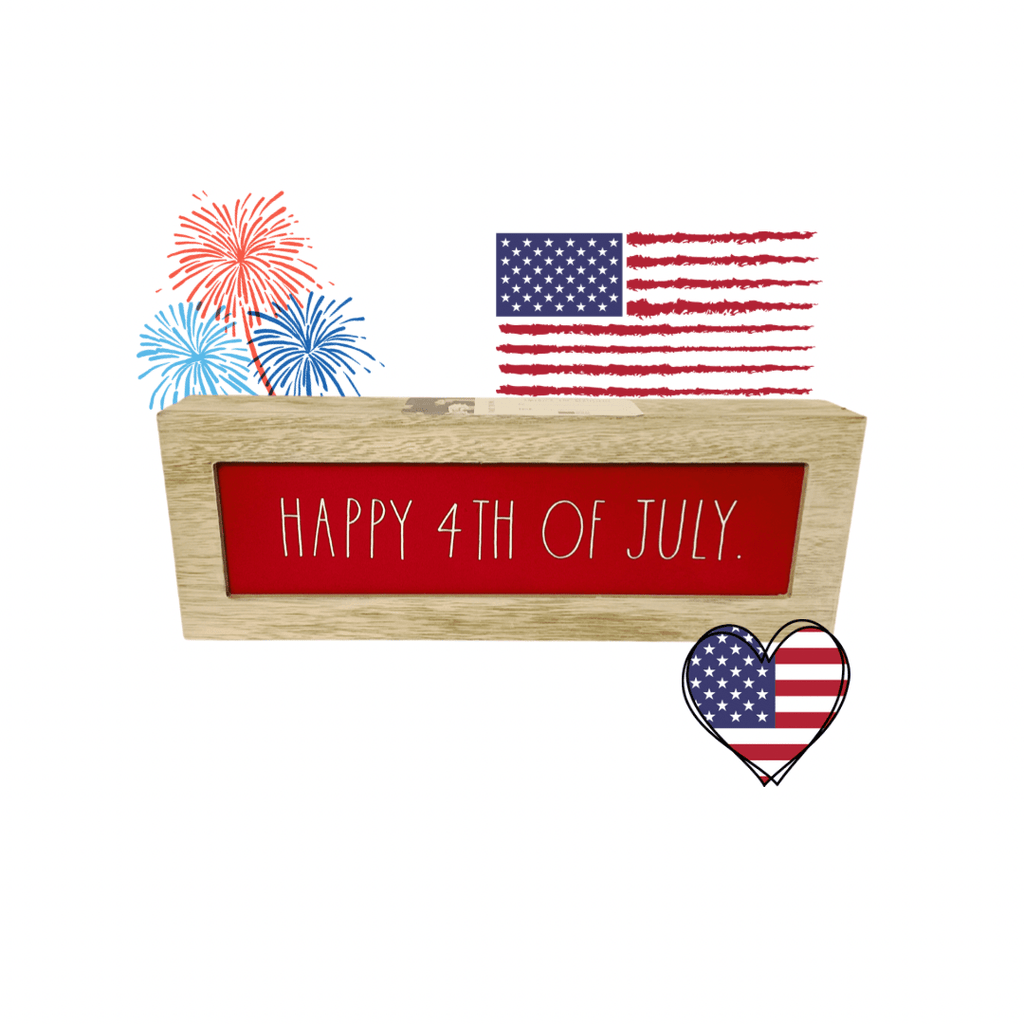 Rae Dunn Home Decor Rae Dunn Happy 4th of July Wood Sign Rae Dunn Patriotic America 4th of July Decor | Patriotic Mugs and Decor
