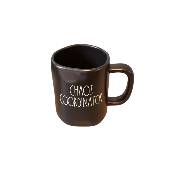 Rae Dunn Mug CHAOS COORDINATOR Black Coffee Mug