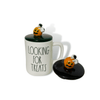 Rae Dunn Mug Peanuts by Rae Dunn Halloween Snoopy |  Halloween Snoopy | Beware of the Bark Snoopy Mug with Top | Snoopy Dog House