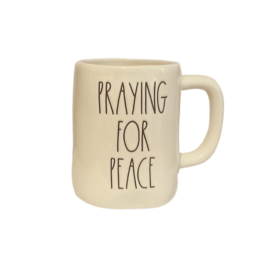 Rae Dunn Mug PRAYING FOR PEACE