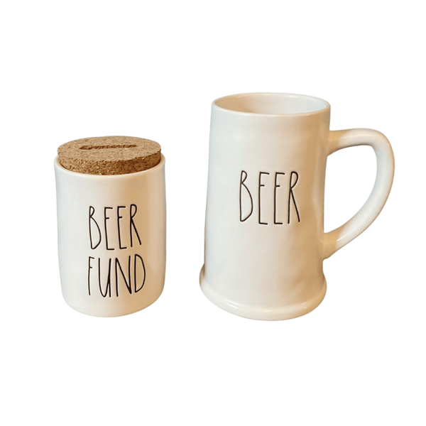 Rae Dunn Mug Rae Dunn Beer Fund Coin Bank + Beer Stein Gift Set