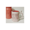 Rae Dunn Mug Rae Dunn "Hey There Hot Stuff" Coffee Mug with Heart Stirrer