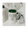 Rae Dunn Mug Rae Dunn Mason Jar "Holiday Fuel" Green Mug with Cookie Cutter