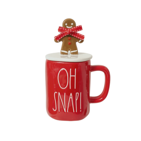 Rae Dunn Mug Rae Dunn "Oh Snap" Mug with Gingerbread Topper