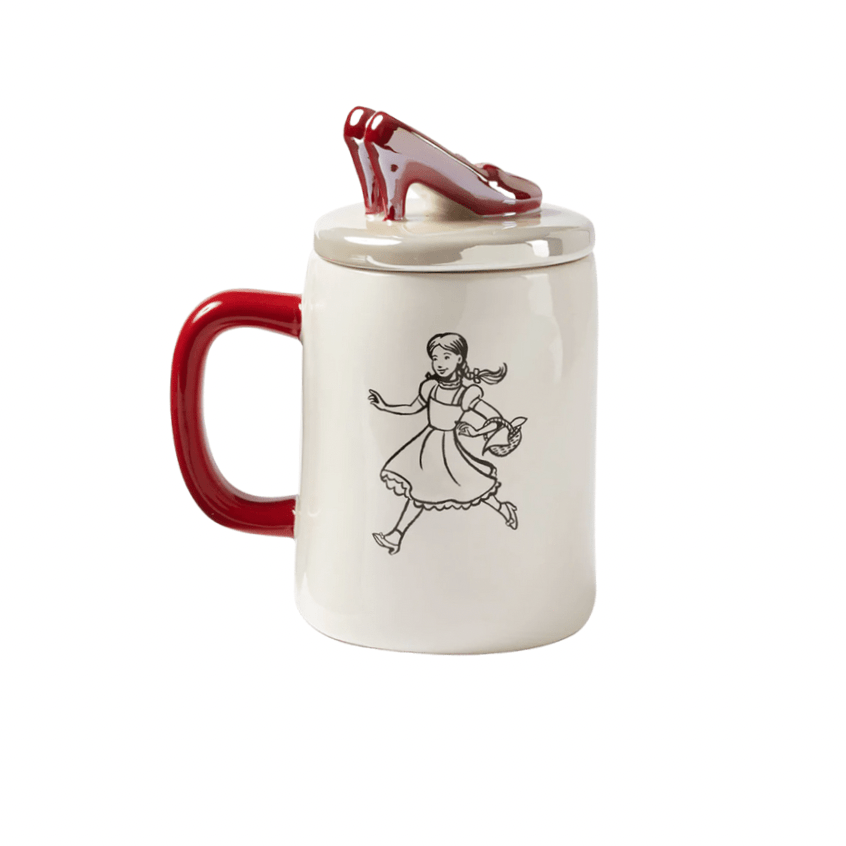 Rae Dunn Mug Rae Dunn Wizard of Oz™ "There's No Place Like Home" Mug with Ruby Red Slipper Topper