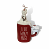 Rae Dunn Mug Rae Dunn x Frozen I Like Warm Hugs Olaf Mug With Olaf Top | Disney's Frozen Olaf Mug