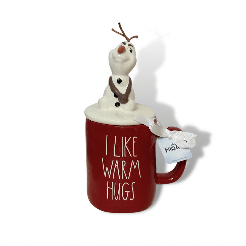 Rae Dunn Mug Rae Dunn x Frozen I Like Warm Hugs Olaf Mug With Olaf Top | Disney's Frozen Olaf Mug