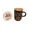 Rae Dunn Mug RDunn mug - GEEKY DAD JOKES Set Rae Dunn GEEKY DAD Wood Top Mug | Vintage Style Tin of 100 classic DAD JOKES