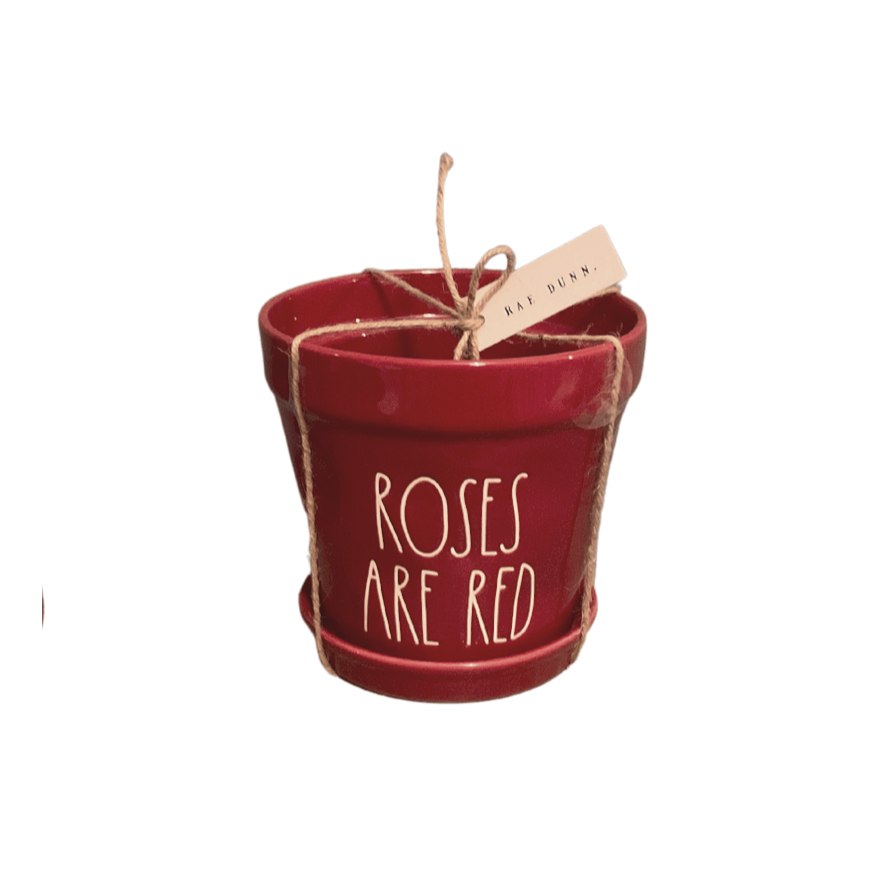 Rae Dunn Pots & Planters ROSES ARE RED Plant Pot