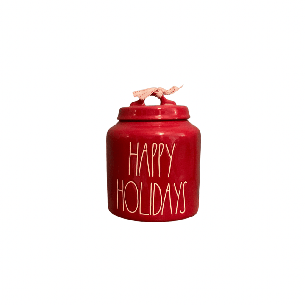Rae Dunn Seasonal & Holiday Decorations Happy Holidays Rae Dunn Holiday Cookie Jars