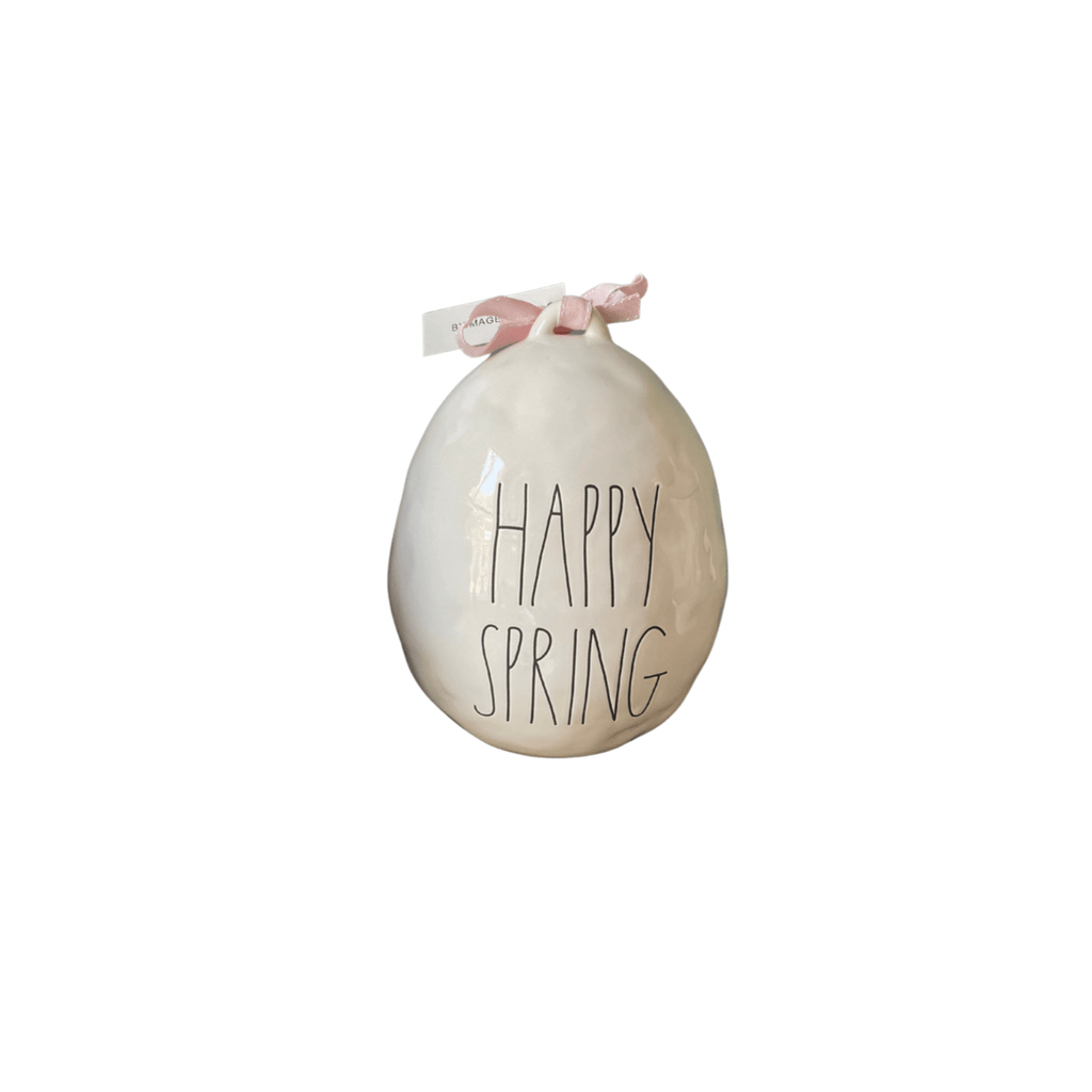 Rae Dunn Seasonal & Holiday Decorations HAPPY SPRING dimpled egg Rae Dunn Hello Happy Spring Bundle