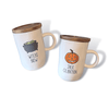 Rae Dunn Seasonal & Holiday Decorations Rae Dunn Cream & Sugar Set |  Pumpkin and Moon Cream and Sugar | Halloween Cream and Suger Set