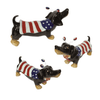 Rae Dunn Seasonal & Holiday Decorations Rae Dunn Dog Treat Canister "Wags & Flags" with Patriotic Bulldog and Dachshund