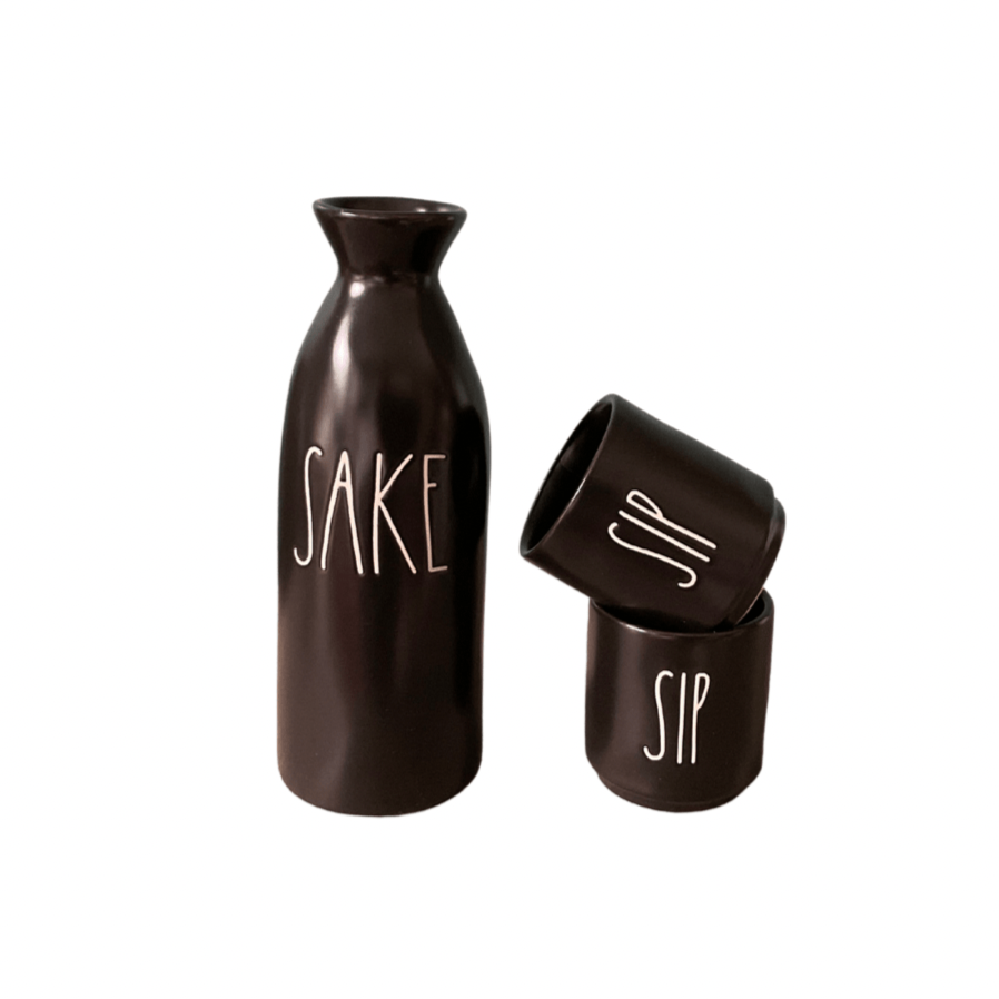 Rae dunn Serving Pitchers & Carafes Sushi SAKE & SIP Black | Rae Dunn Sake Pitcher and Cups