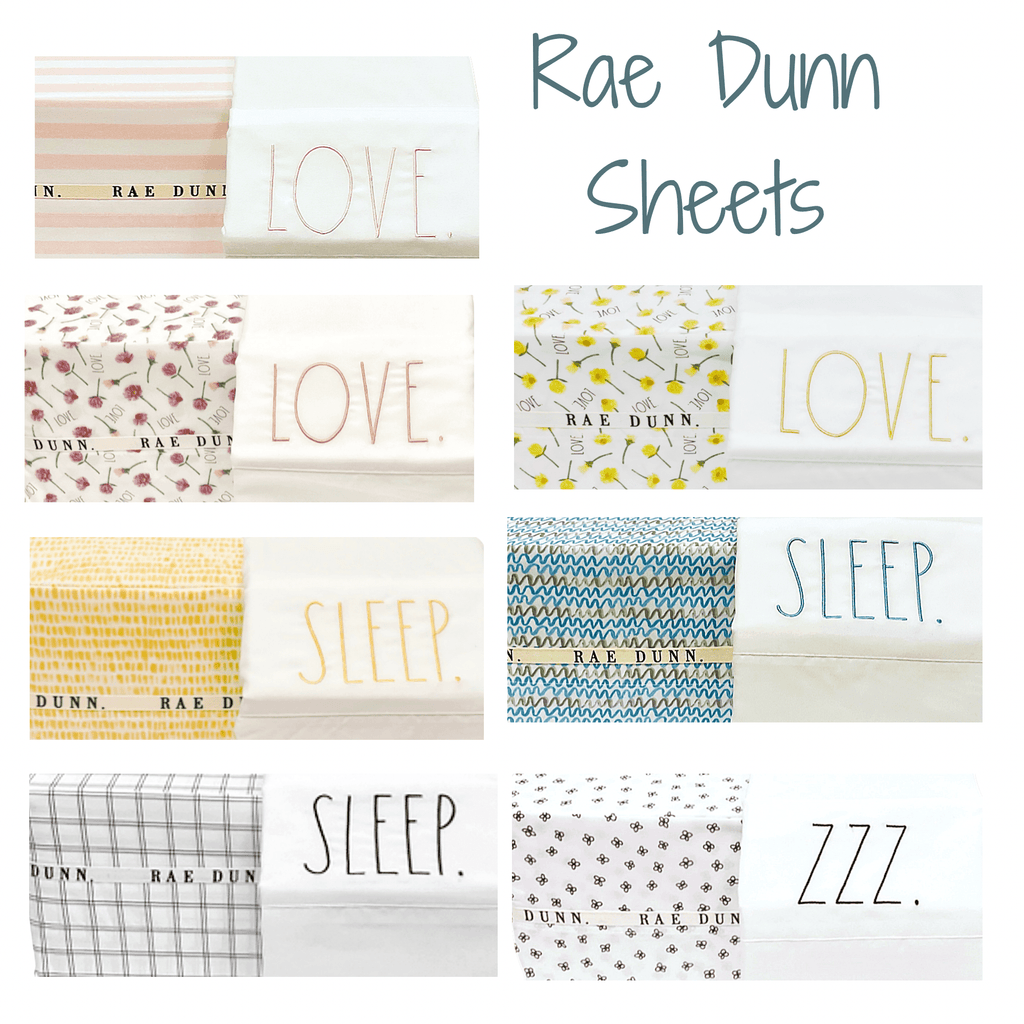 Rae Dunn Sheet Sets SLEEP Yellow Sheet Sets