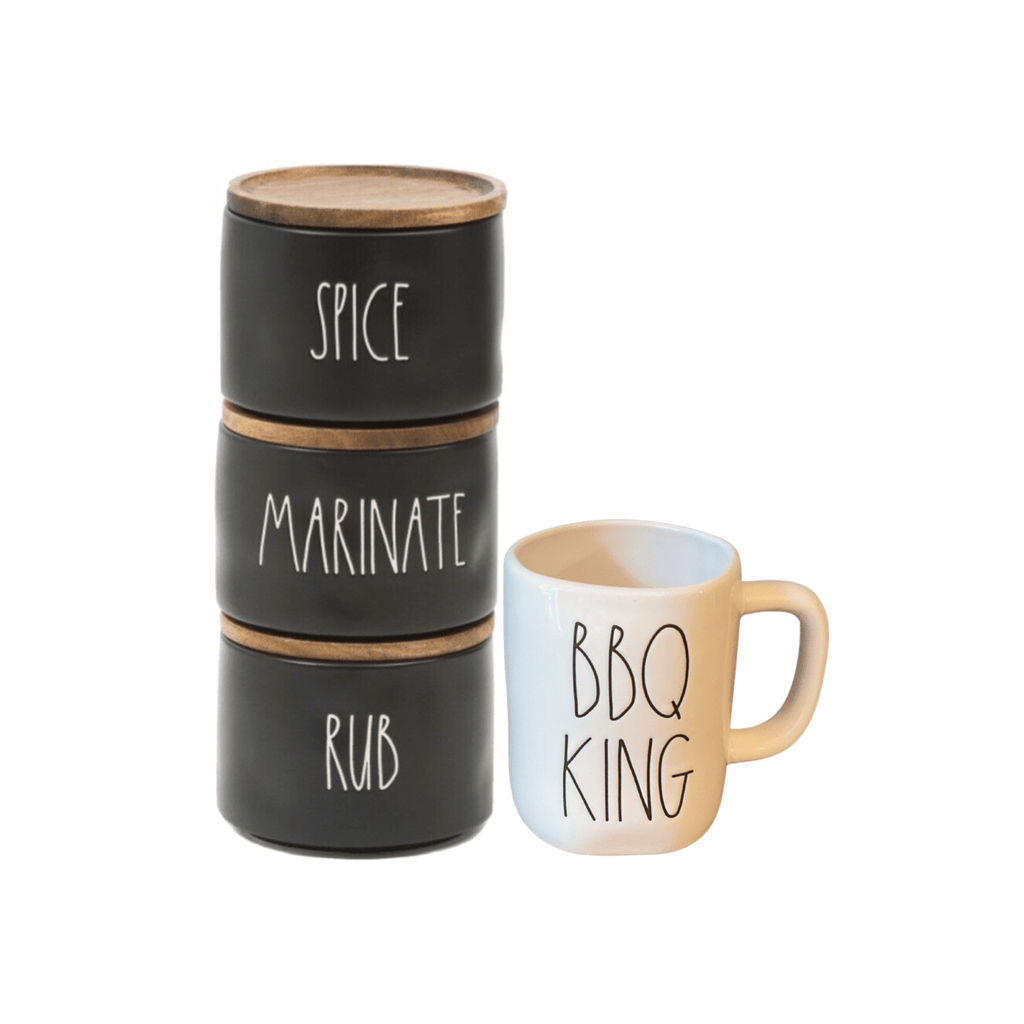 Rae Dunn BBQ KING Spice Stacker Set nevsher lior boutique