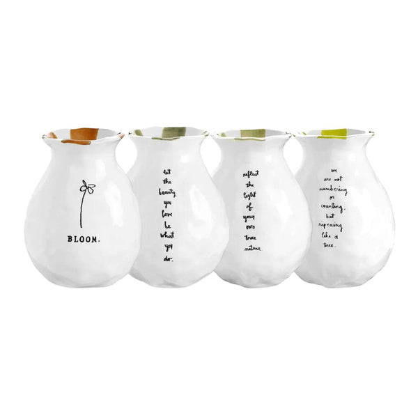 Rae Dunn vase Rae Dunn Bloom Ceramic Vases | Magenta Bud vases - set of 4