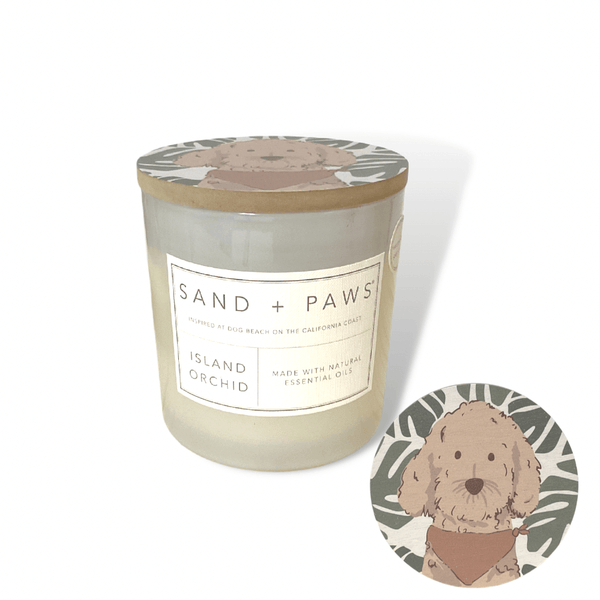 Sand + Paws Candle Sand + Paws Candle Goldendoodle  |  Island Orchid