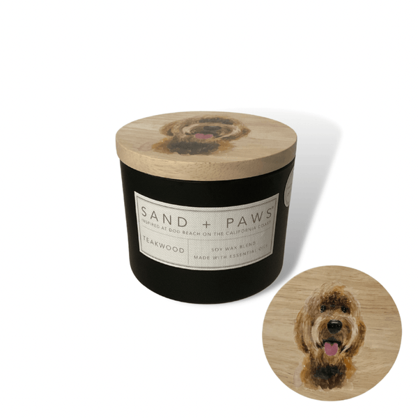 Sand + Paws Candle Sand + Paws Candle Goldendoodle  |  Teakwood